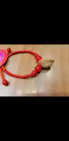 Red thread dragon pattern peach kernel bracelet details Picture